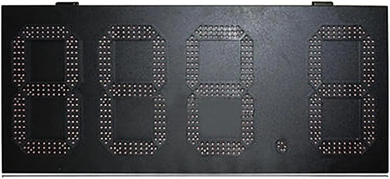 Interval Timer Rainproof Iron Box 12 Inch High Brightness Red 888.8 Format Digital LED Gasoline Price Dis-Play 7-Segment LED Digital Signboard Gym Clock Timer (3 Digit Countdown 1)
