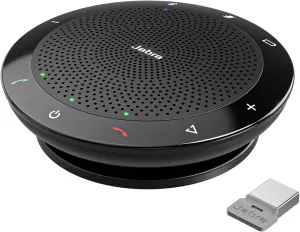 ITSPWR Jabra Speakerphone 510  UC - Wireless Portable Conference Bluetooth Speaker with Microphone Contains Link 370, Echo Cancellation, Plug&Play, Comes Bundle