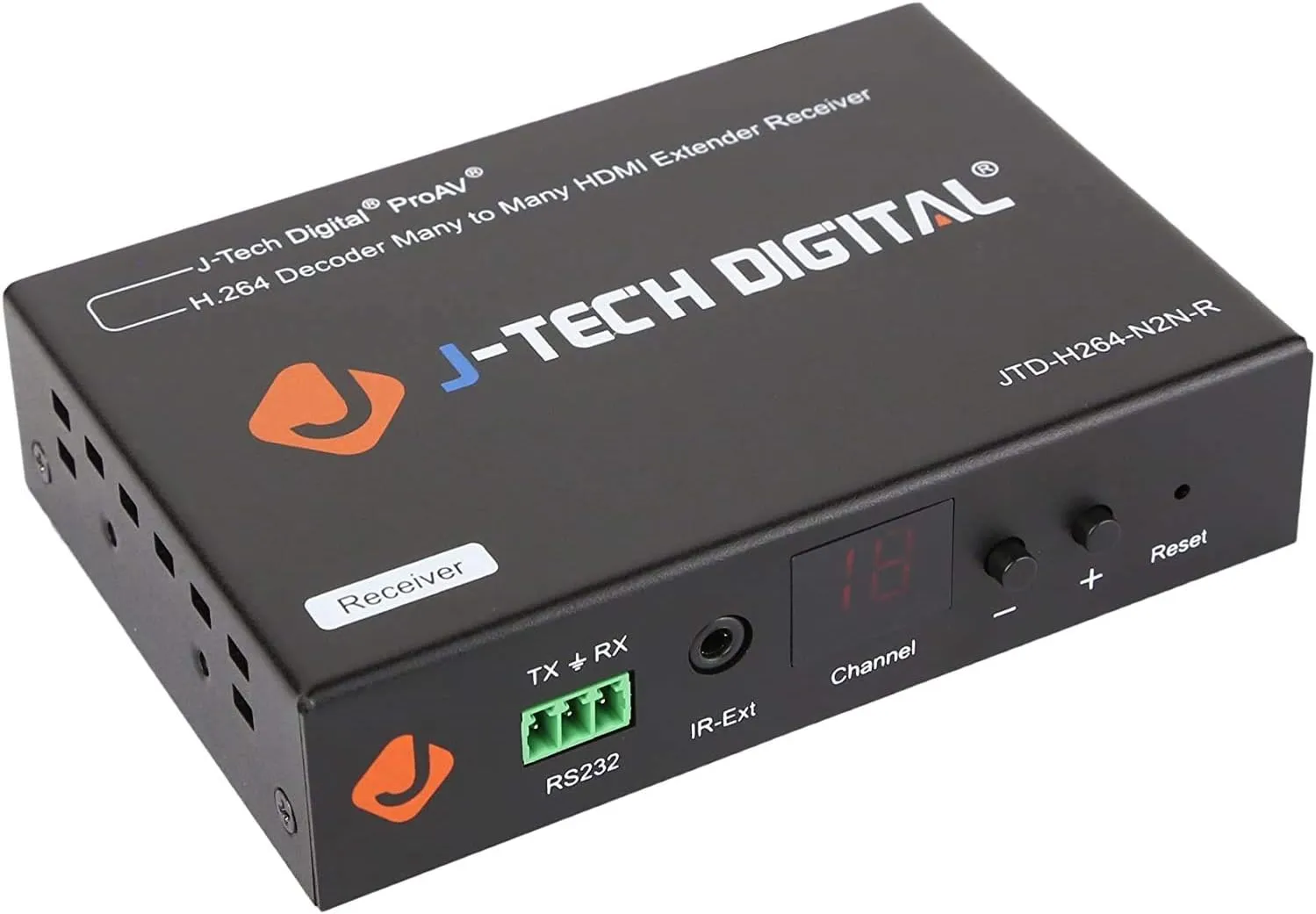 J-Tech Digital H.264 Encoder/Decoder Over Cat HDMI Extender Over IP with RS232, IR Routing Crestron Driver is available for free (Receiver)