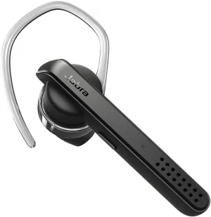 Jabra Talk 45 Black Bluetooth Headset for High Definition Hands-Free Calls with Dual Mic Noise Cancellation, 1-Touch Voice Activation and Streaming Multimedia (Renewed)