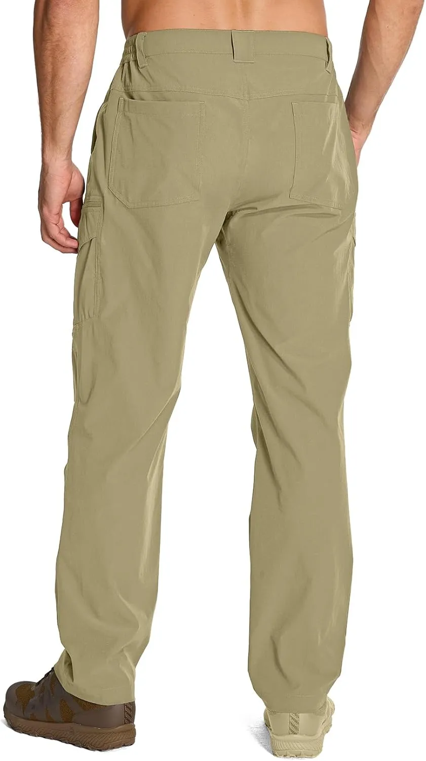 Jessie Kidden Men's Flex Stretch Tactical Pants, Water Resistant Ripstop Cargo Pants Lightweight BDU Outdoor Work Hiking