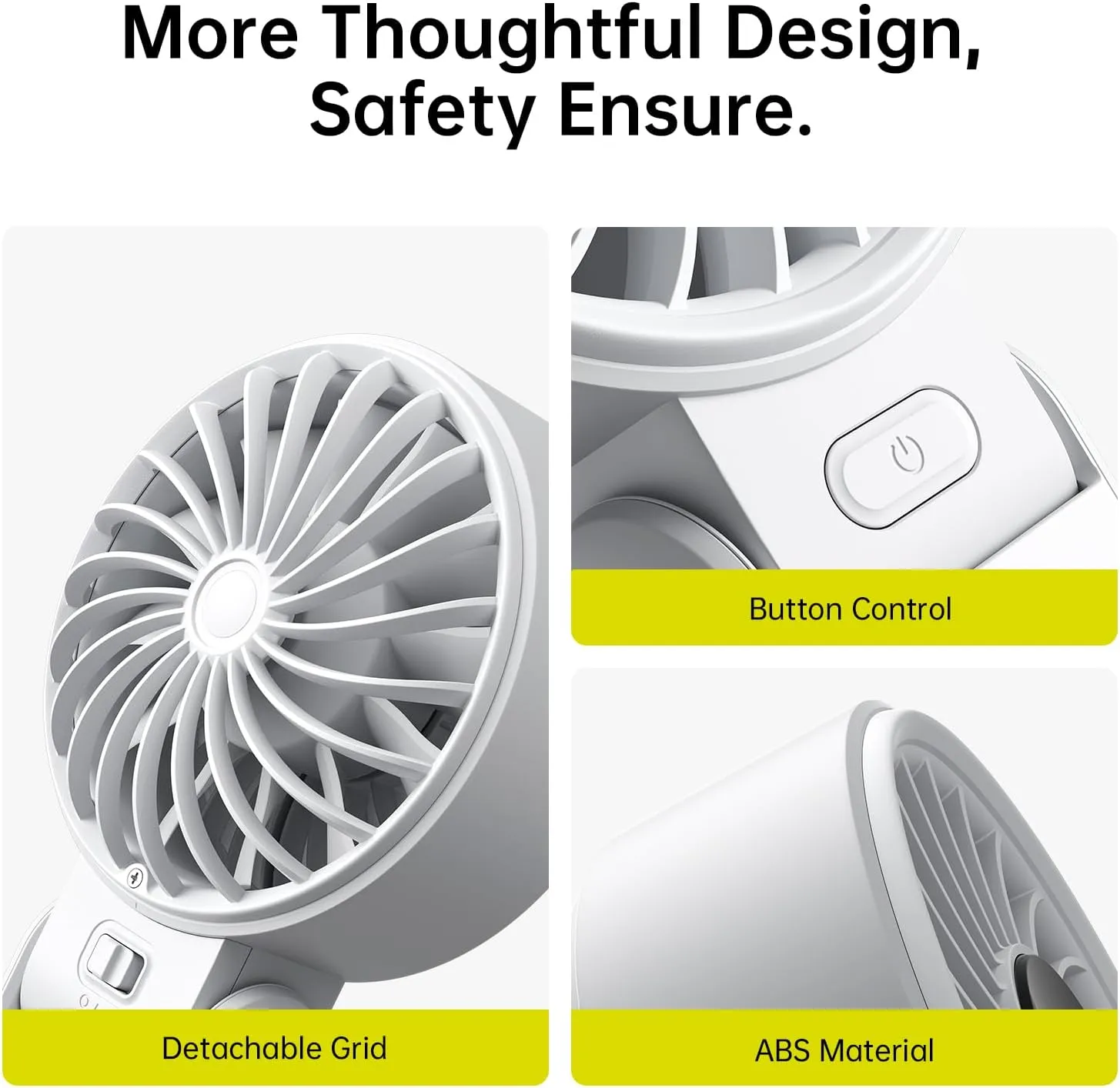 JISULIFE Handheld Fan Life7 – Ultimate Flexibility: High-Power Motor, LED Display, 19.5 Hrs Cooling, 5000mAh Rechargeable, 5-Speed, Foldable Design, 3-IN-1 Portable Fan for Travel Cruise Beach(Grey)