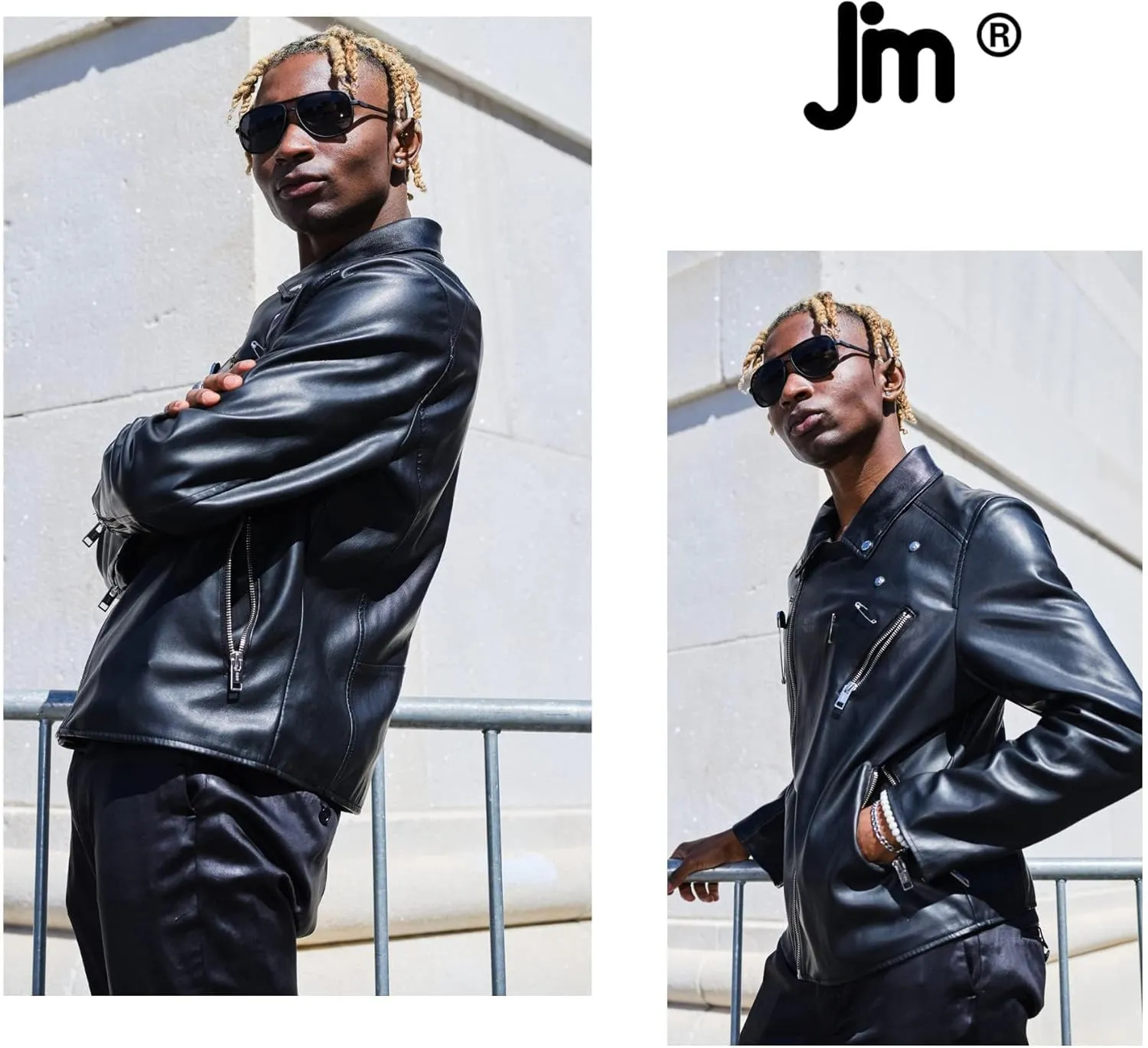 JM Retro Polarized Aviator Sunglasses for Men Women Tangle Free Oversized Plastic Sunglasses UV400 Protection
