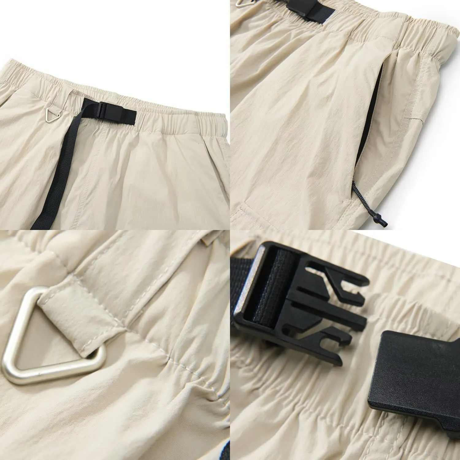 JOMLUN Womens Hiking Pants Convertible Zip Off Shorts Outdoor Quick Dry Lightweight Fishing Travel Safari Cargo Pants