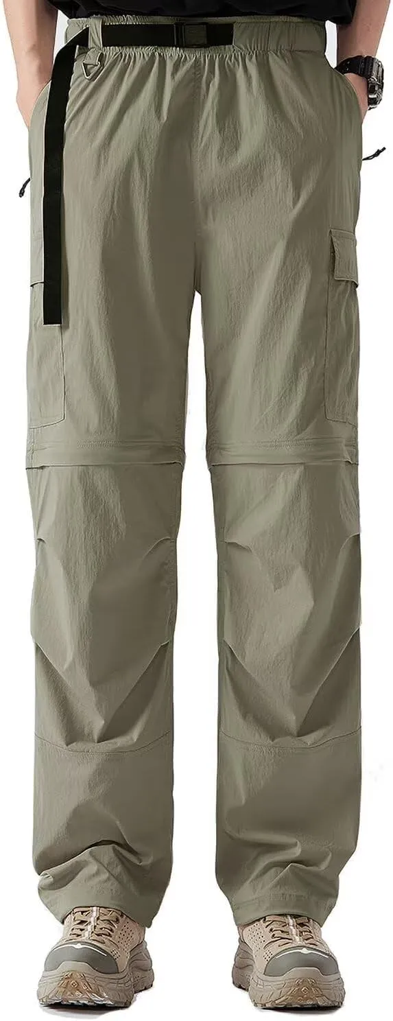 JOMLUN Womens Hiking Pants Convertible Zip Off Shorts Outdoor Quick Dry Lightweight Fishing Travel Safari Cargo Pants