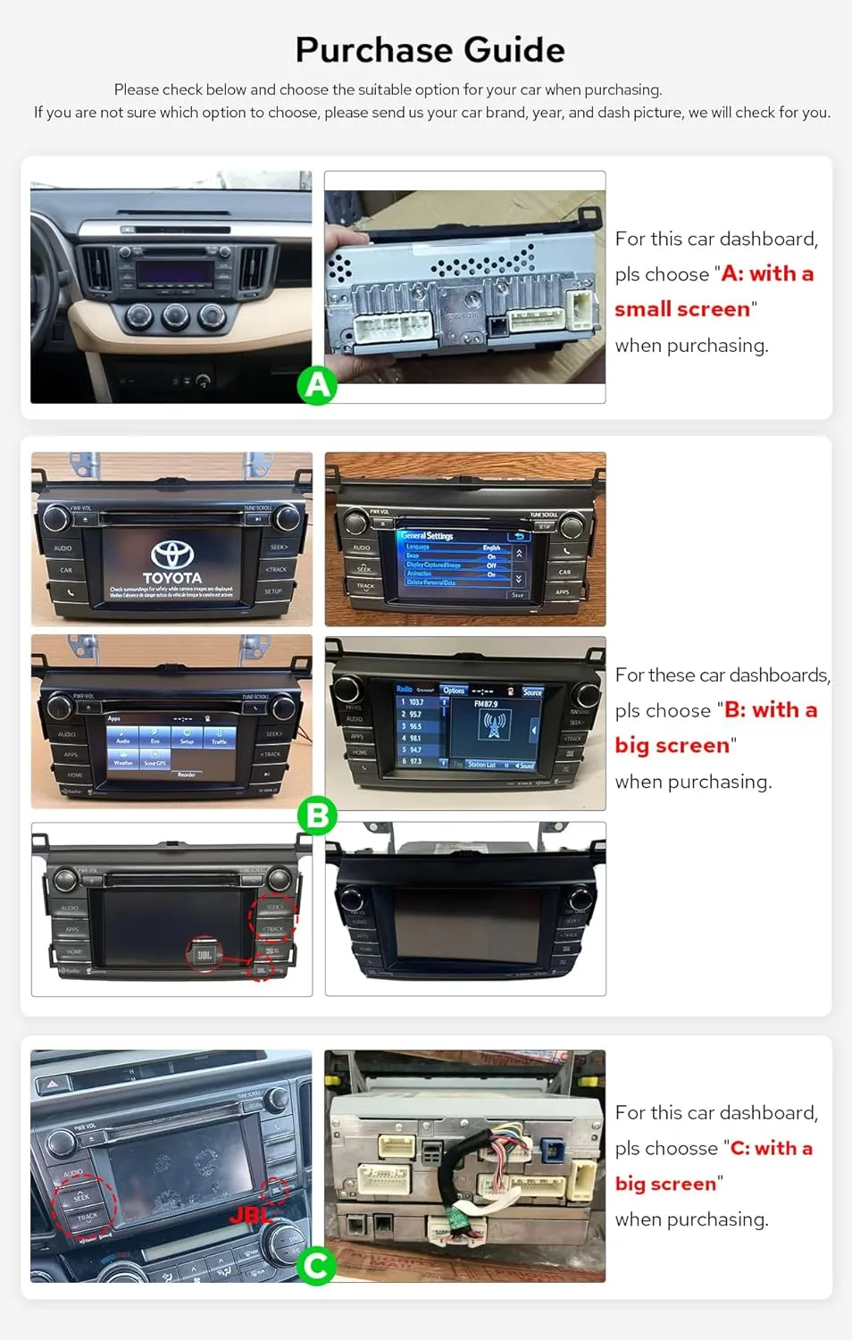 JOYING Car Stereo Carplay for Toyota RAV4 Radio 2013-2018 Android 12 Head Unit 9 inch Touch Screen 8GB 128GB with Android Auto GPS Navigation Bluetooth Mirror Link DSP(JY-TZ186N8)
