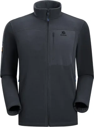 KAILAS Men's Fleece Hooded Full Zip Jacket Lightweight Winter Jacket Polar Warm Coat Pockets Outdoor Jacket