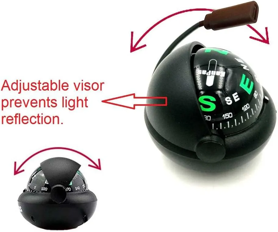 KanPas Automotive Compass Ball for Car or Boat