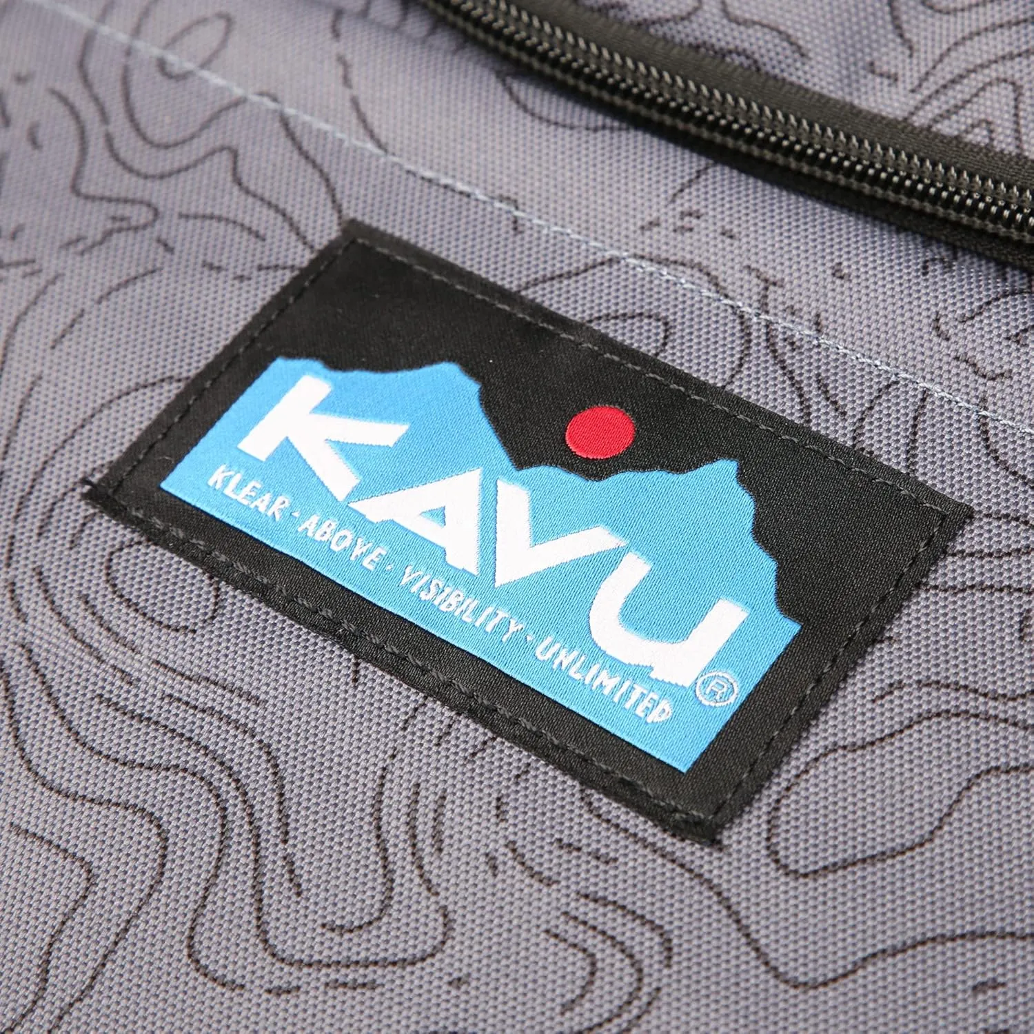 KAVU Pacific Rimshot Deluxe Disc Golf Backpack Includes Drink Cozy-Stone Topo