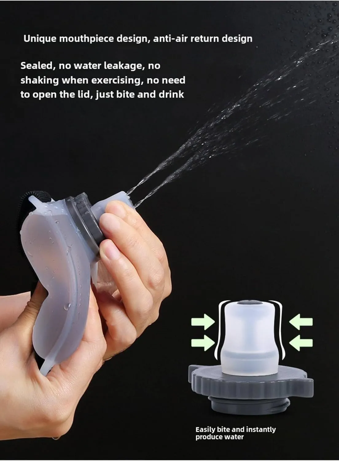 KAYNO Summer Outdoor Running Wrist Water Bottle Fitness Cycling Sports Water Cup 200ml Marathon Hydrating Portable Water Bottle