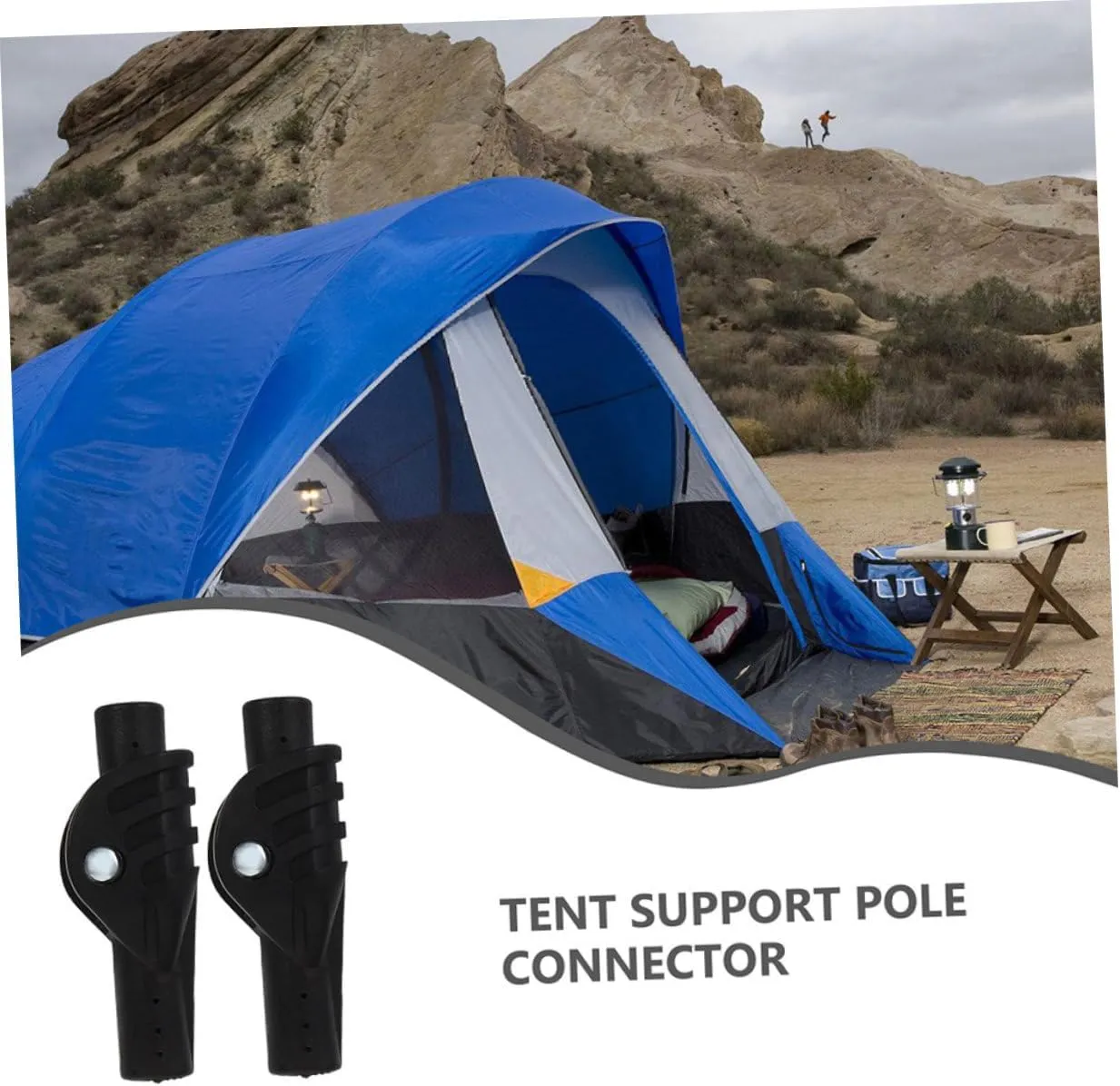 KESYOO Tent Connector Parts Tent Poles Tent Support Pole Fitting Camping Supply Tent Support Rod Tent Adapter