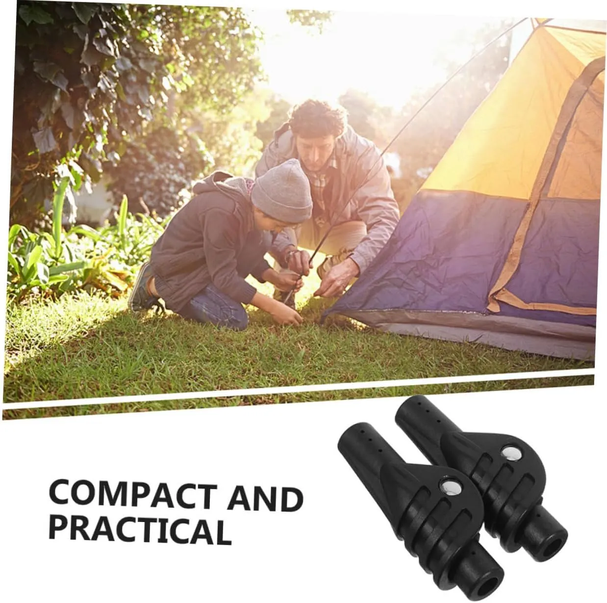 KESYOO Tent Connector Parts Tent Poles Tent Support Pole Fitting Camping Supply Tent Support Rod Tent Adapter
