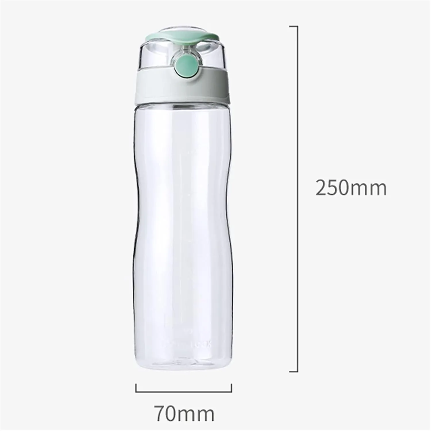 kettles Large Capacity Plastic Water Bottles with One-Click Push Button,Durable Portable Sports Bottles,Leakproof Cups Sealed Lid canteen(C)