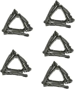 Kisangel 5pcs Folding Propane Tank Holder Tripod Stabilization Bracket for Camping Lightweight Compact Canister Stand Support for Uneven