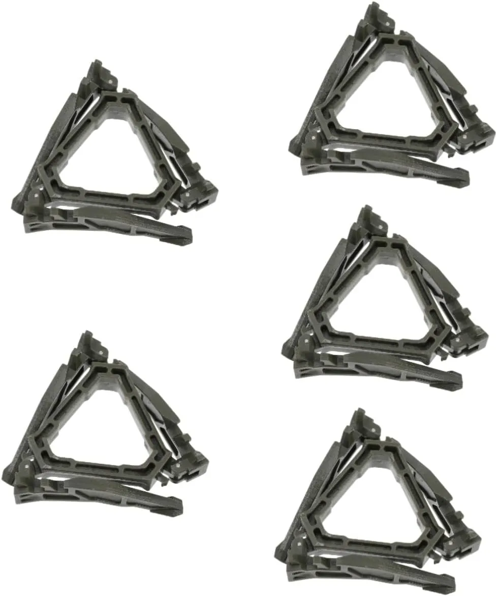 Kisangel 5pcs Folding Propane Tank Holder Tripod Stabilization Bracket for Camping Lightweight Compact Canister Stand Support for Uneven