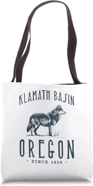 KLAMATH BASIN. WOLF OUTDOOR WILDLIFE Tote Bag