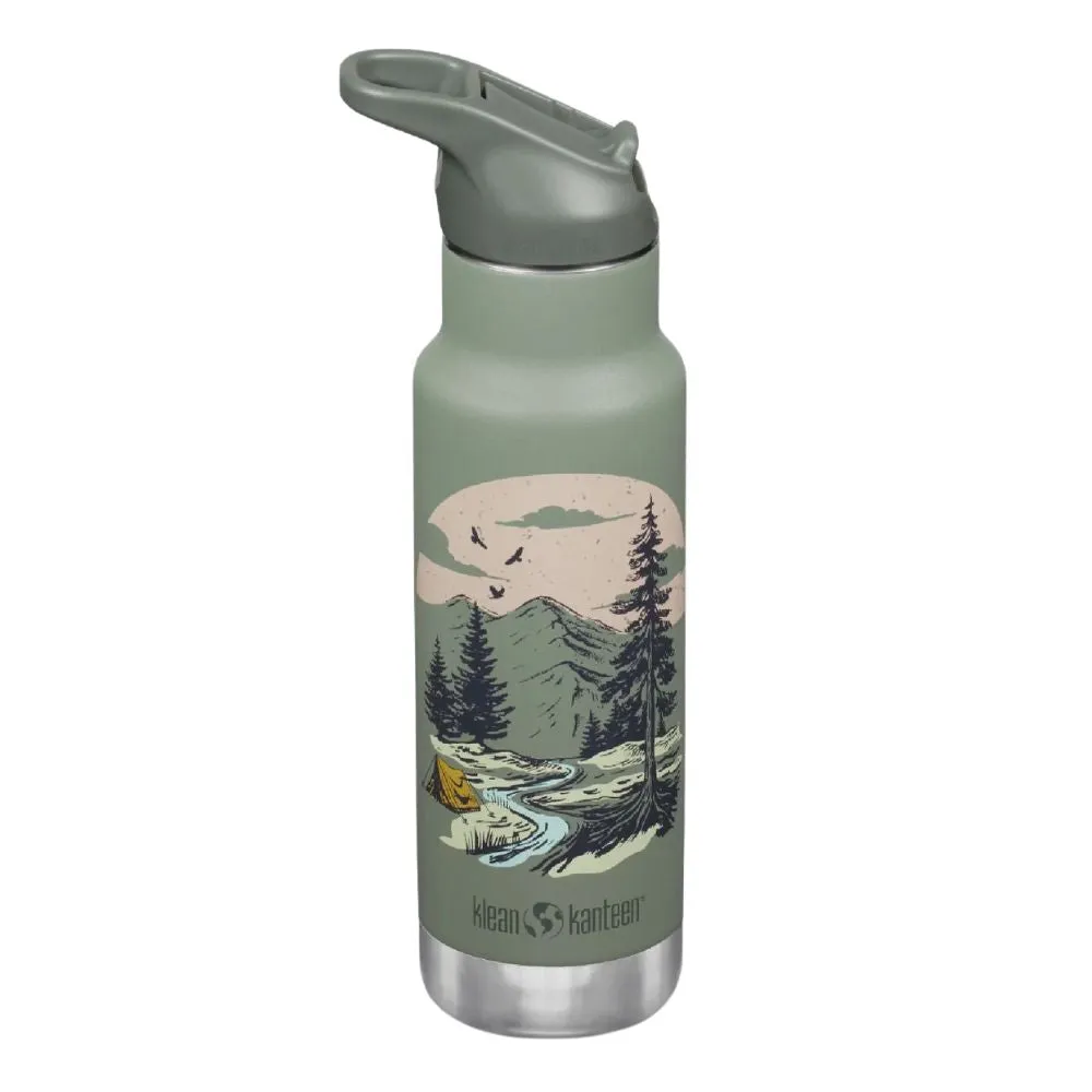 Klean Kanteen Kids 12oz 355ml Flip Seal Sport Cap with Straw - Insulated