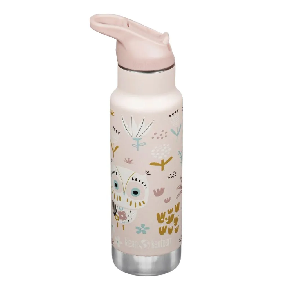 Klean Kanteen Kids 12oz 355ml Flip Seal Sport Cap with Straw - Insulated
