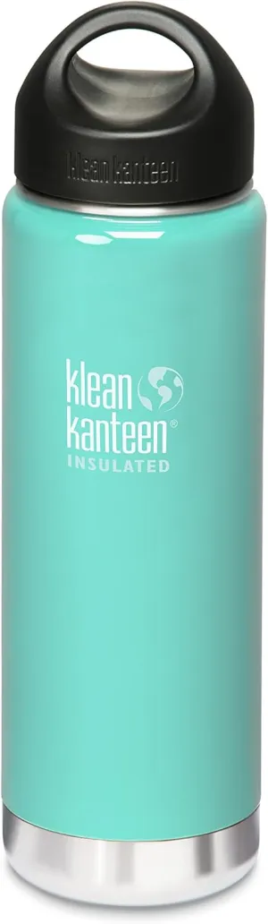 Klean Kanteen Wide Mouth Double Wall Insulated Water Bottle with Loop Cap