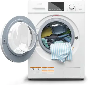 KoolMore 2-in-1 Front Load Washer and Dryer Combo for Apartment, Dorm, RV, and Small Home Laundry Washing and Drying, 16 Wash and 4 Dry Cycles, Compact Space Saver (White) [FLC-3CWH]