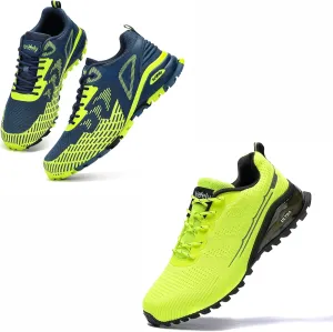 Kricely Trail Running Shoes Men for Hiking Trekking Breathable Cross Training Tennis Fashion Sneakers Lightweight Workout Footwear Outdoor Gym Jogging