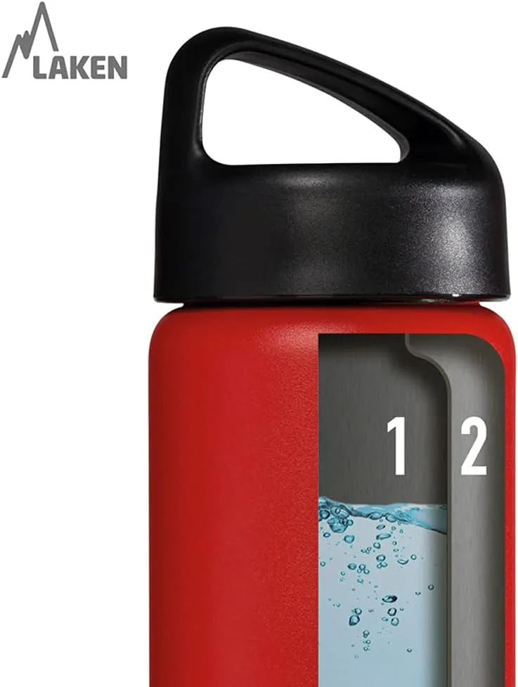 Laken Thermo Classic Vacuum Insulated Stainless Steel Water Bottle Wide Mouth