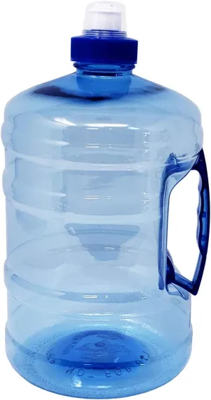Large Capacity Sports Drinking Water Bottle Jug with Handle, Leak Proof for Gym Bodybuilding Hiking Workout Office Home | ½ Gallon 2.2 Liters 75 oz |