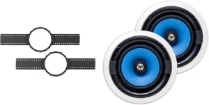 LEGRAND MS3800 8" in Ceiling Speaker (Pair)   Install KIT (PRE-Construction Brackets)
