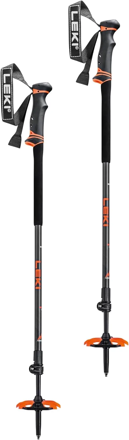 LEKI Helicon Lite Aluminum Adjustable Lightweight Ski Poles for Backcountry Skiing & Snowboarding