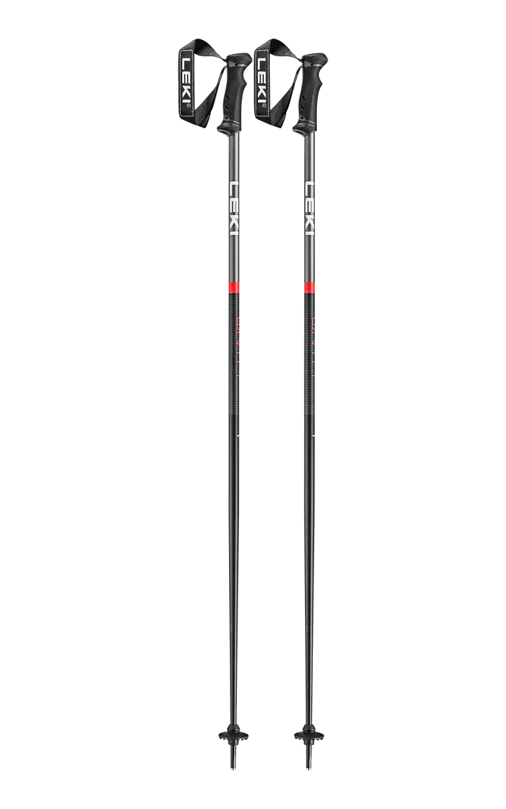 Leki QNTM Ski Poles Black/Red 2024