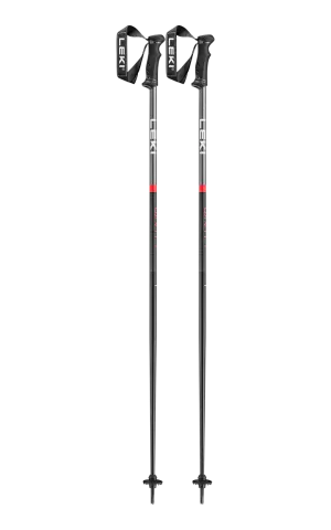 Leki QNTM Ski Poles Black/Red 2024