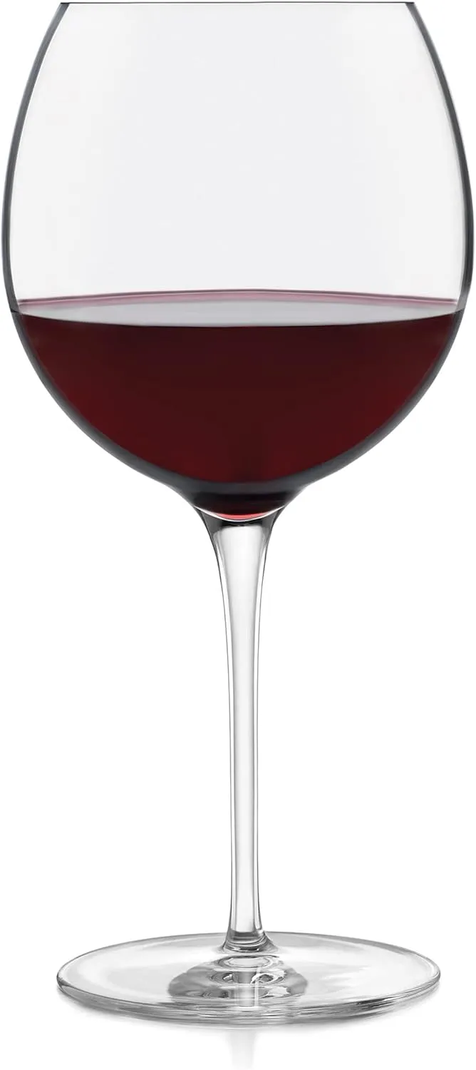 Libbey Signature Balloon Wine Glasses Set of 4, 24 Oz Elegant Large Red Wine Glasses, Red Wine Glass Gift Set for Weddings, Birthdays, and More