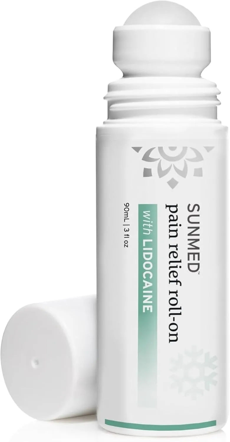 Lidocaine 4% Roll-On Pain Relief – Targeted Topical Hemp Oil Extract for Muscle, Joint & Discomfort Relief – Portable Recovery Solution for Athletes – Quick Numbing Action, 3oz