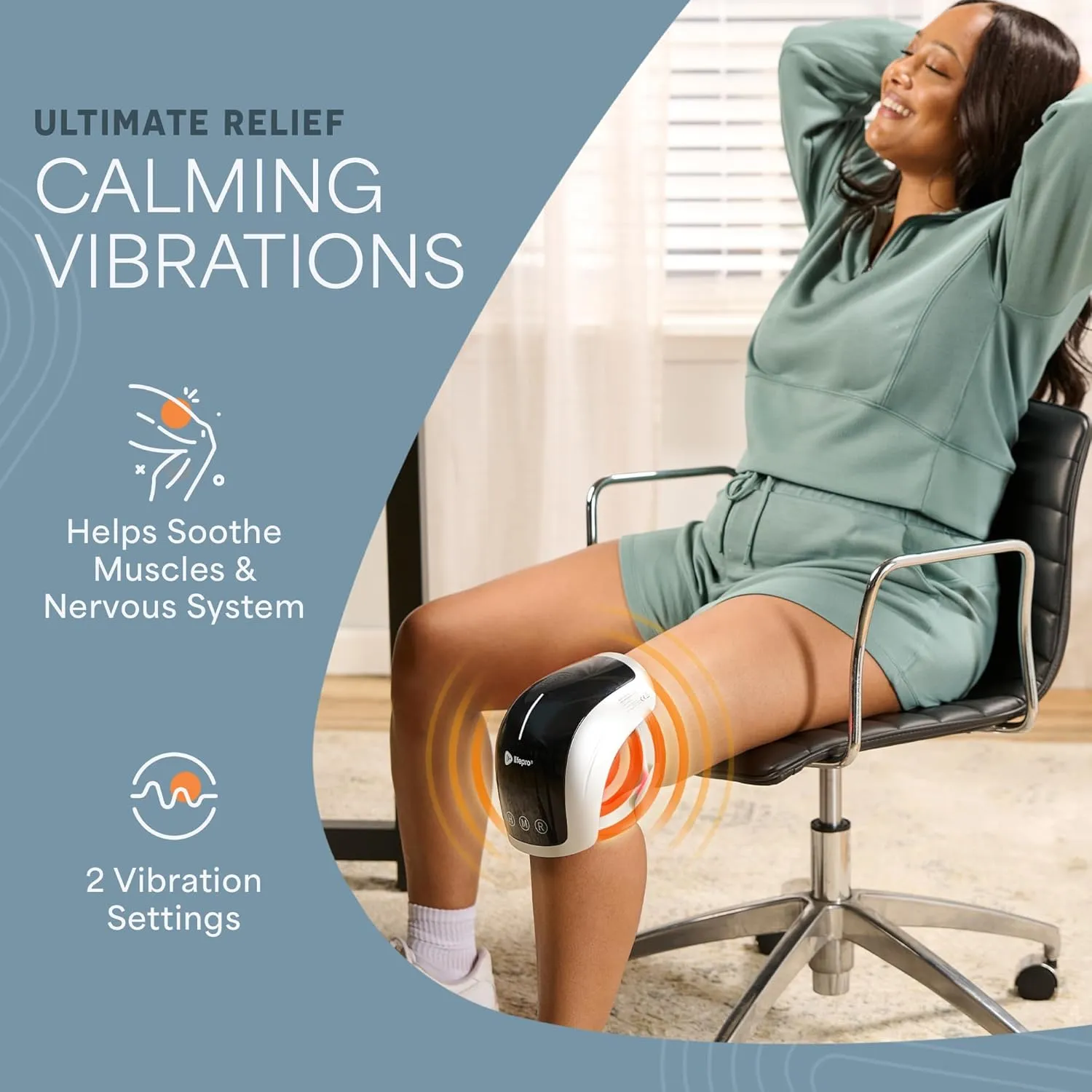 LifePro Red Light Therapy Knee Brace - Portable Infrared Device for Pain Relief, Stiffness, and Recovery - Ideal Knee Massager for Athletes and Active Lifestyles