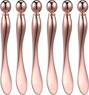 LIFKOME Cream Applicator Roller Metal Eye Stick Facial Spa Tool Mini Massager Moisturizing Device Beauty Roller Kit