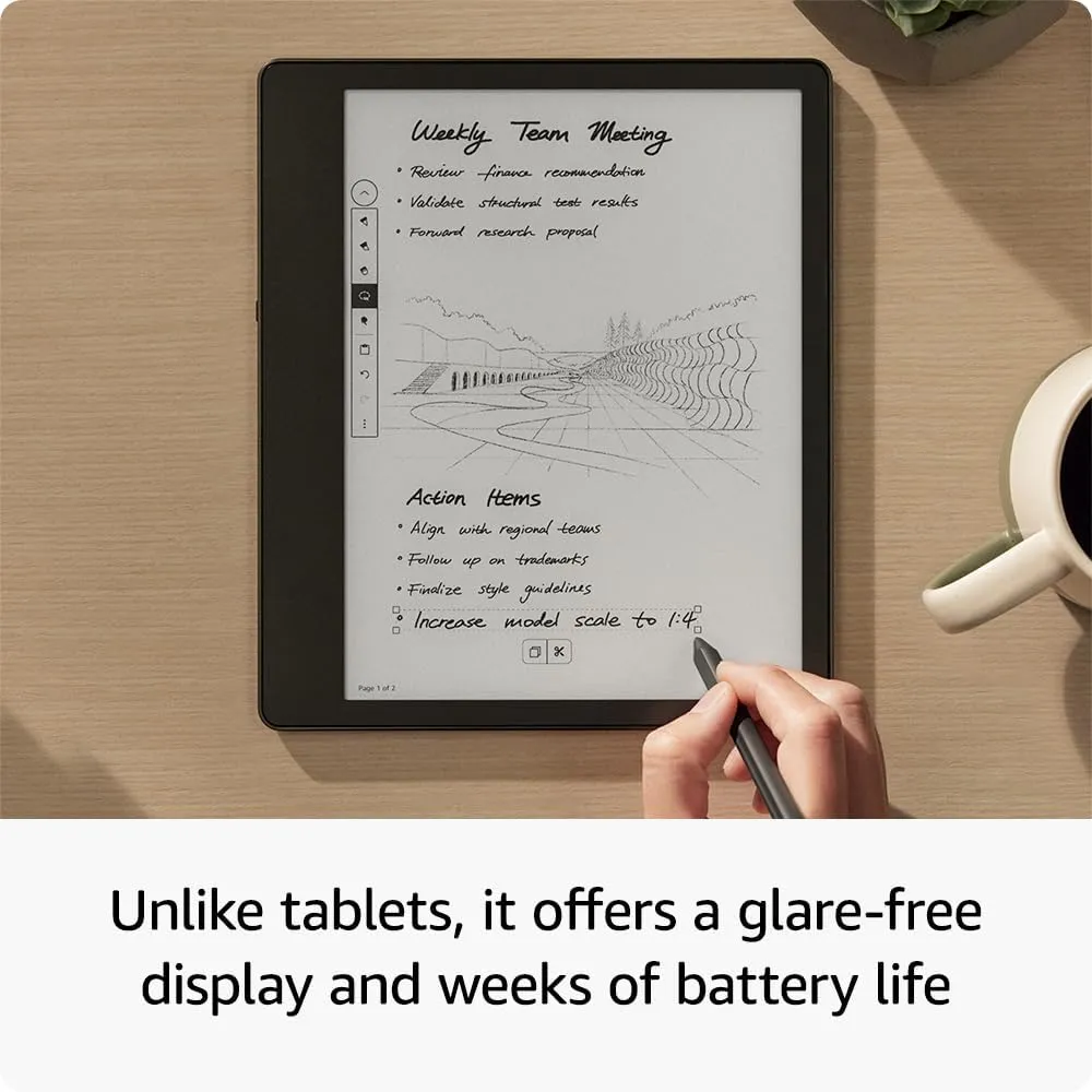 Like-New Amazon Kindle Scribe (16 GB) the first Kindle and digital notebook, all in one, with a 10.2” 300 ppi Paperwhite display, includes Premium Pen