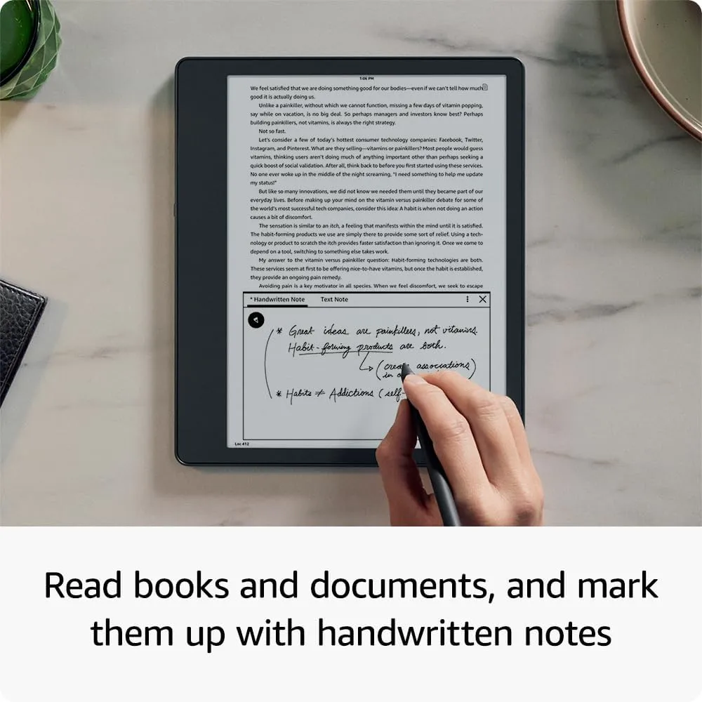 Like-New Amazon Kindle Scribe (16 GB) the first Kindle and digital notebook, all in one, with a 10.2” 300 ppi Paperwhite display, includes Premium Pen