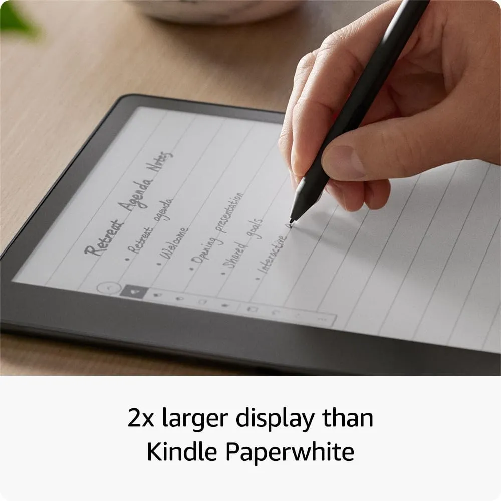 Like-New Amazon Kindle Scribe (16 GB) the first Kindle and digital notebook, all in one, with a 10.2” 300 ppi Paperwhite display, includes Premium Pen
