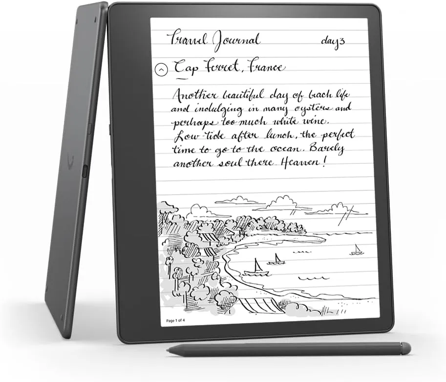 Like-New Amazon Kindle Scribe (16 GB) the first Kindle and digital notebook, all in one, with a 10.2” 300 ppi Paperwhite display, includes Premium Pen