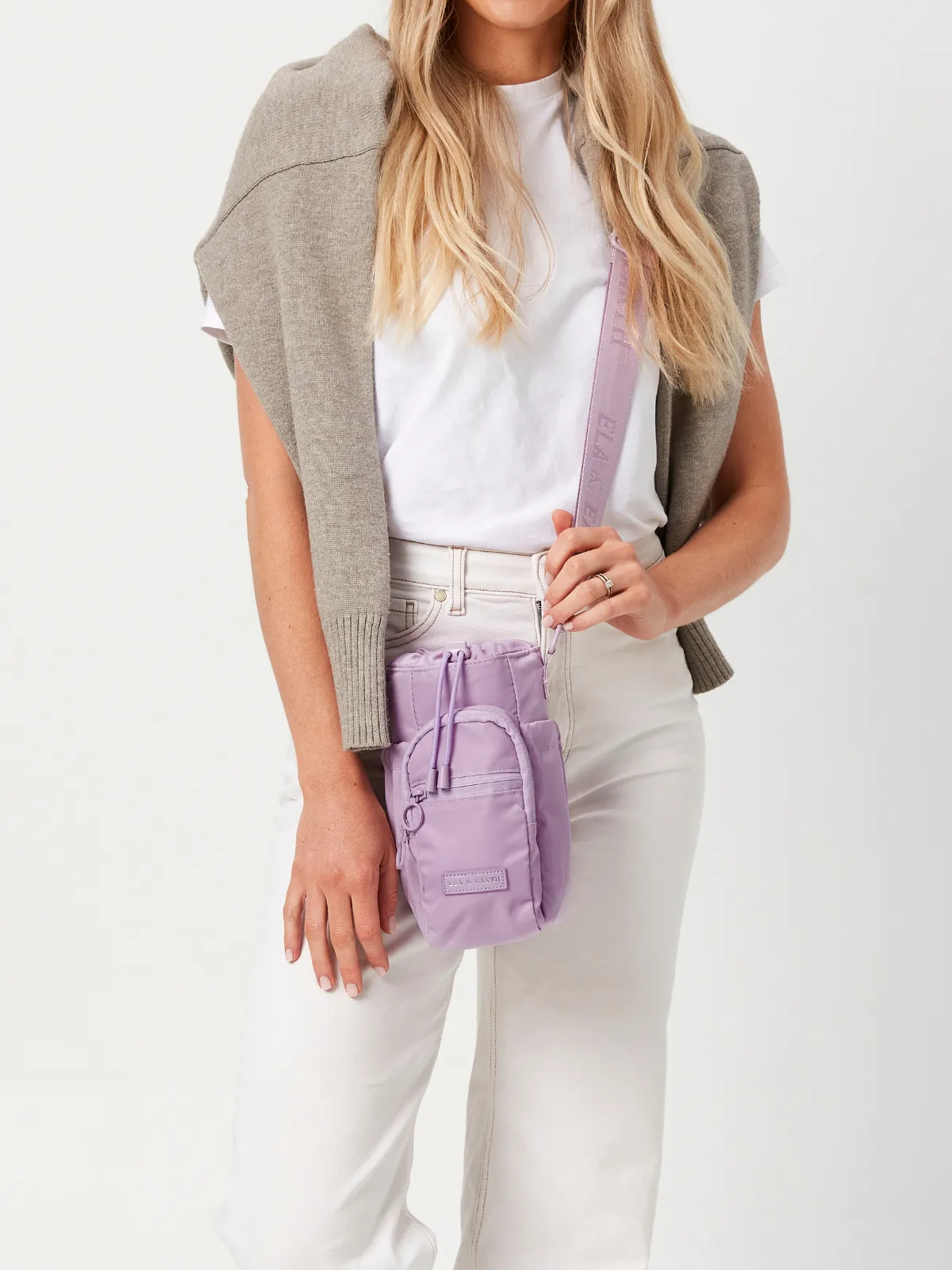 Lilac - Water Bottle Bag & 1 Litre Water Bottle Set