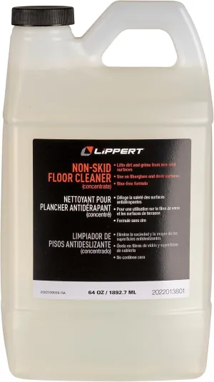 Lippert Non-Skid Floor Cleaner for Non-Skid Boat Interior, 64 oz., Wax-Free Formula, Removes Dirt, Use on Fiberglass Deck Surfaces, American Made – 2022013801