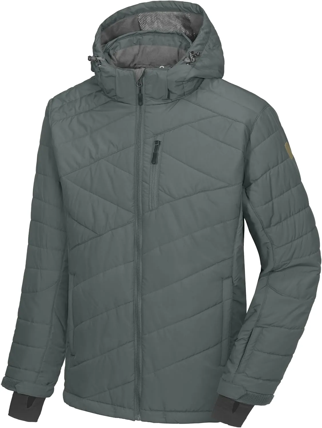Little Donkey Andy Men's Warm Ski Jacket Water Resistant Insulated Snowboarding Jacket Windproof Winter Snow Coat