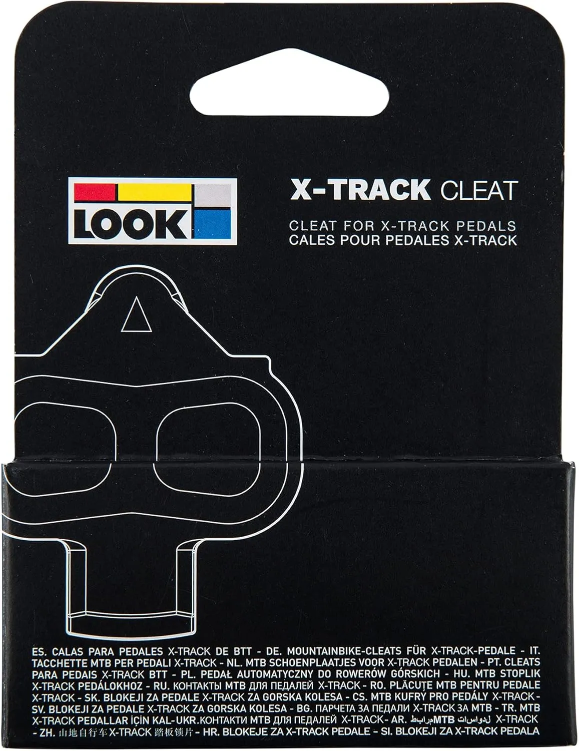 LOOK Cycle - X-Track Easy Cleats - Multidirektionaler Ausstieg - Ultrakompakt - Leichtgewicht - Winkelfreiheit 6° - Schuhplatten für MTB, kompatibel mit Allen SPD-Standardpedalen