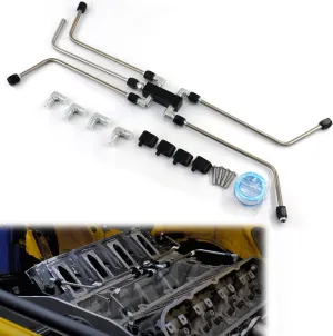 LS Coolant Crossover Steam Vent Kit with Coolant Crossover Pipe Complete LS Steam Port Kit Compatible with LS1 LS2 LS3 LS6 Engines