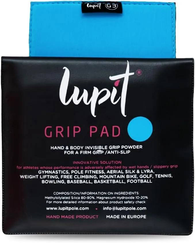 Lupit Grip, ONE Piece - Multi-Sport Grip Powder & Pole Dance Grip - Hand Grip Lotion and Spray Alternative - 1600 Tabs for Ultimate Grip Control - Suitable for Pole Dancing, Golf, Tenis and Basketball