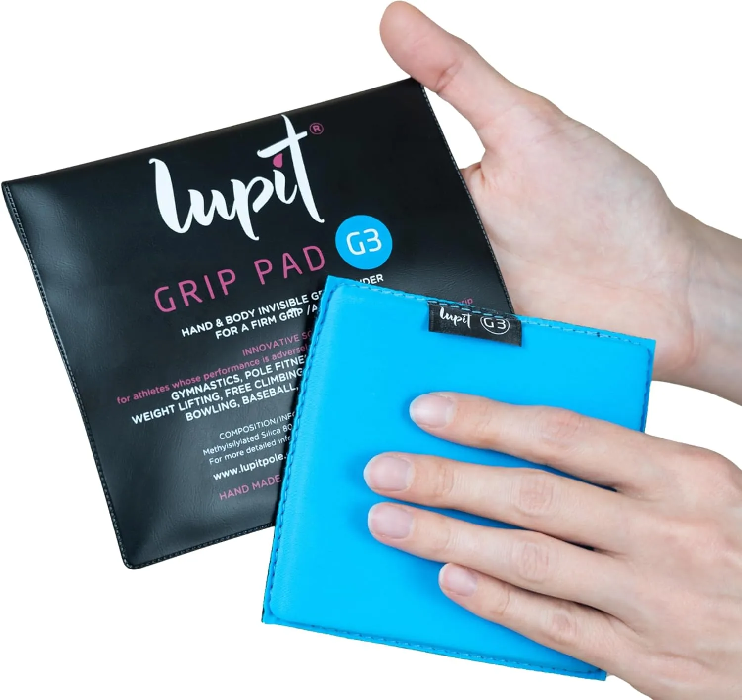 Lupit Grip, ONE Piece - Multi-Sport Grip Powder & Pole Dance Grip - Hand Grip Lotion and Spray Alternative - 1600 Tabs for Ultimate Grip Control - Suitable for Pole Dancing, Golf, Tenis and Basketball