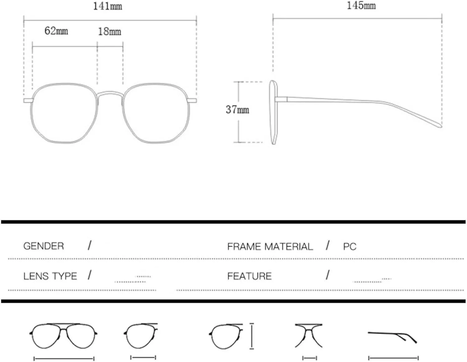 Luxury Oversize Metal Rimless Women's Sunglasses for Traveling and Driving Popular Shades