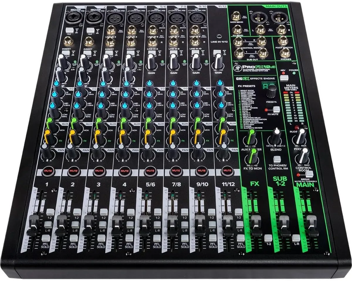 Mackie ProFX12v3 12-channel Mixer with USB and Effects