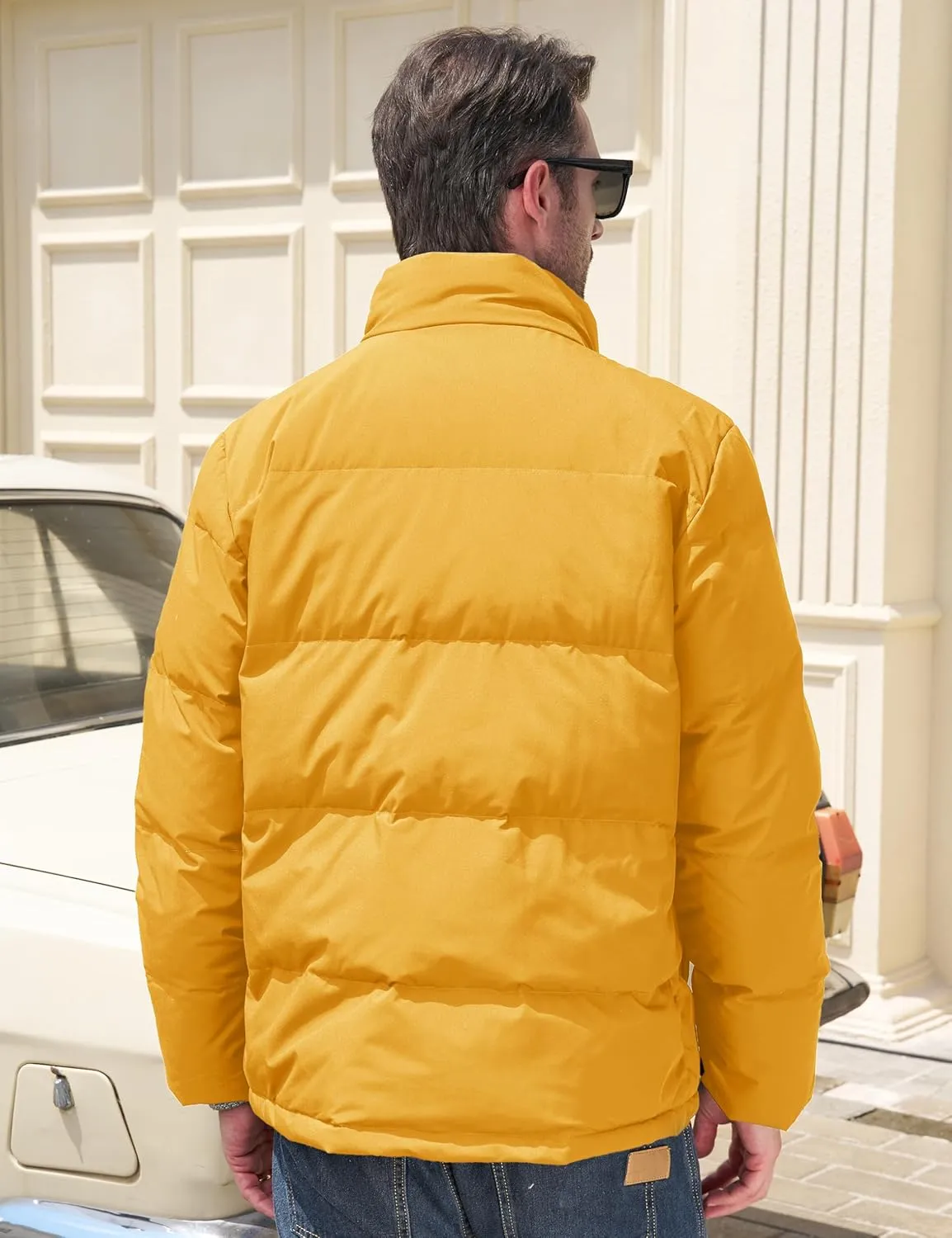 MAGCOMSEN Men's Down Jacket Warm Puffer Jacket Winter Coats Water Resistant Windproof Insulated Jacket
