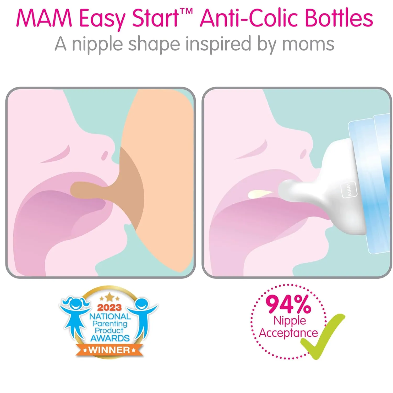 MAM Matte Essentials Gift Set & Original Start Matte Newborn Baby Pacifier